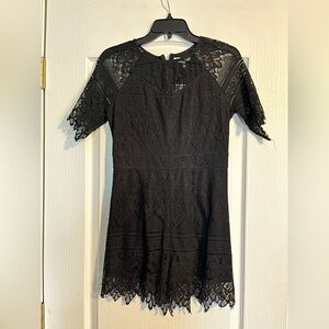 Black lace romper